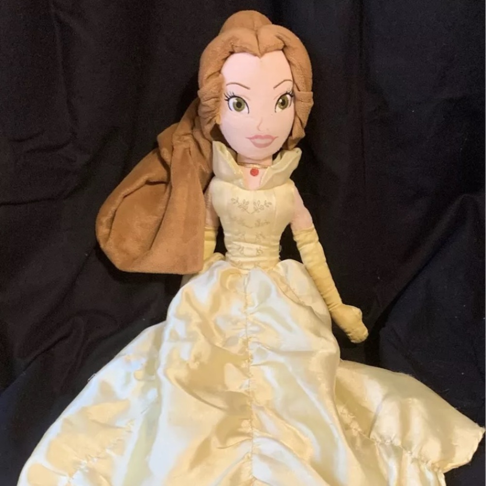 Disney Beauty and the Beast Belle Plush Doll Yellow Ballgown Stuffed 20"
